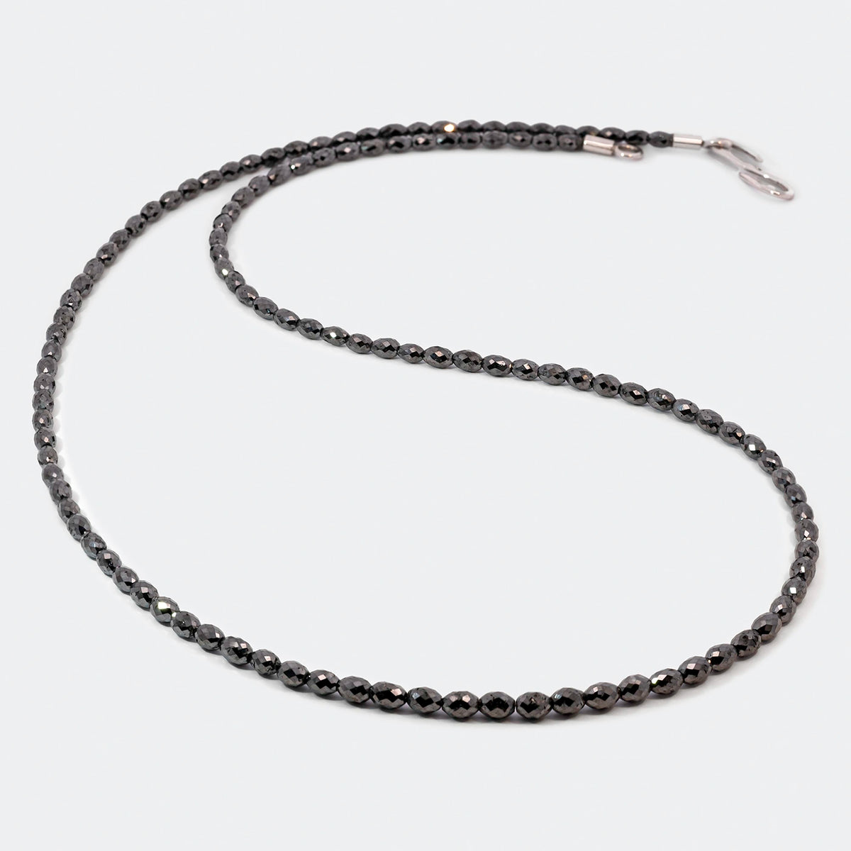 Schwarze Diamantkette 26 ct Platin
