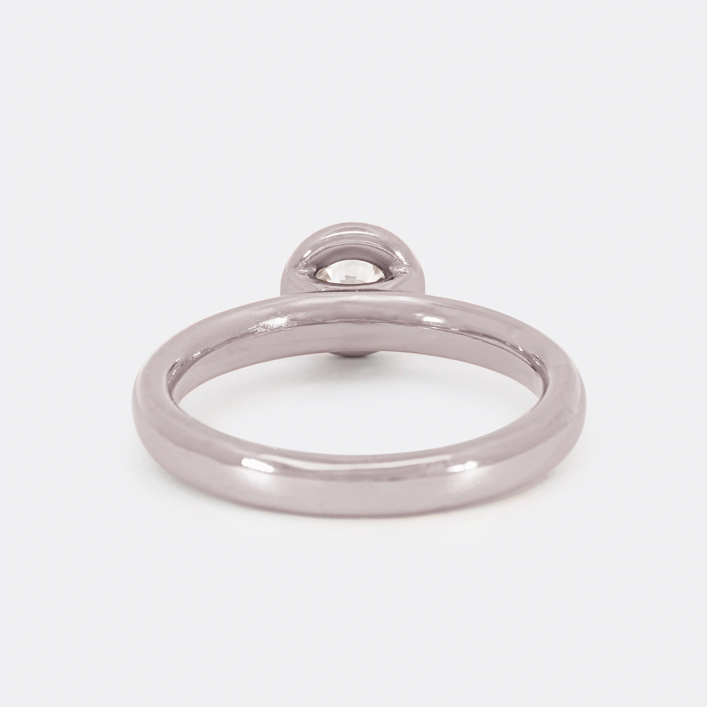 Ring 750er Weissgold Balance Modell 0.4ct Brillant Rueckansicht