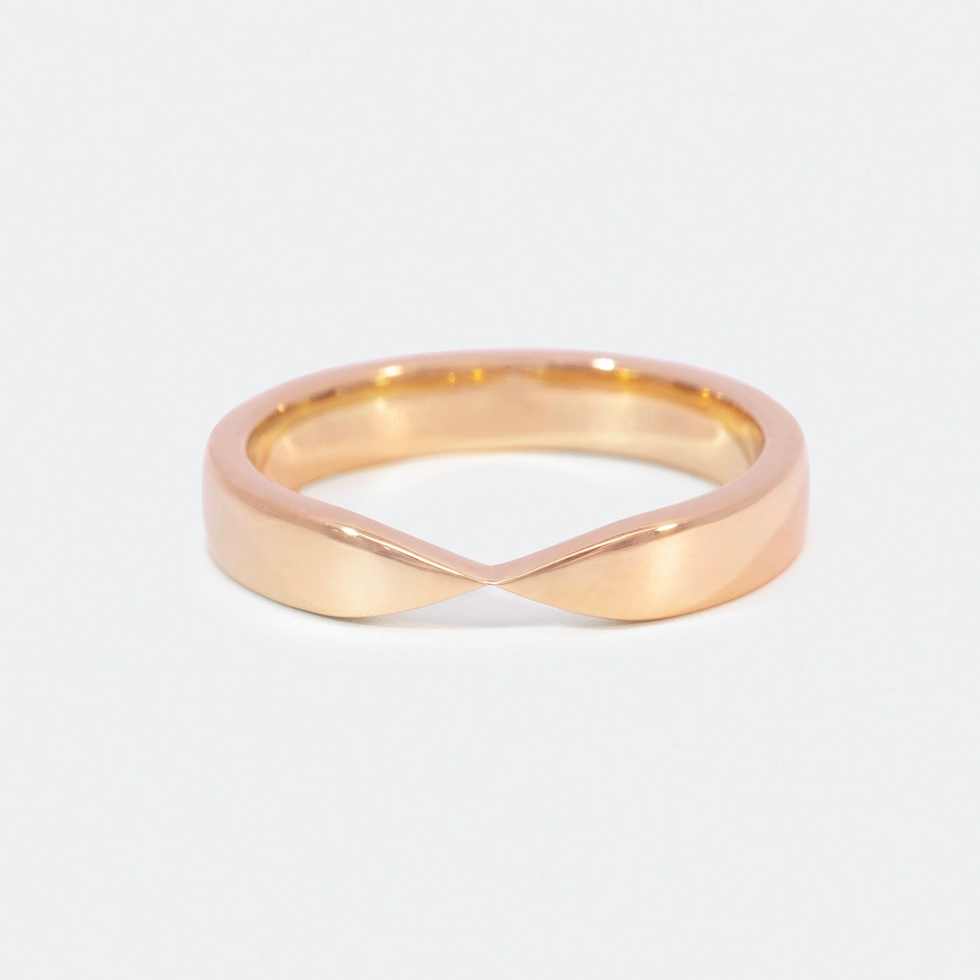 Ehering Rendezvous in 4x1,9mm Rosegold Frontansicht