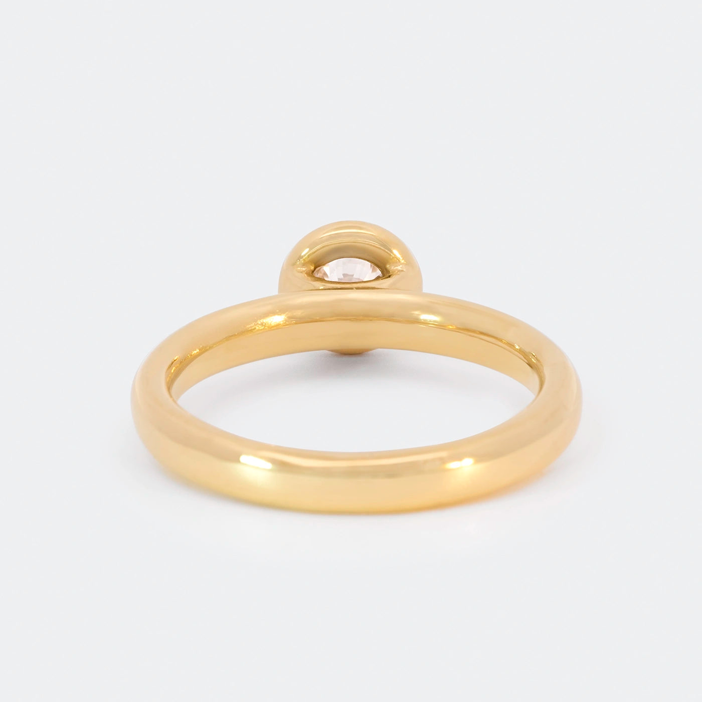 Ring 750er Gelbgold Balance Modell 0.4ct Brillant Rueckansicht