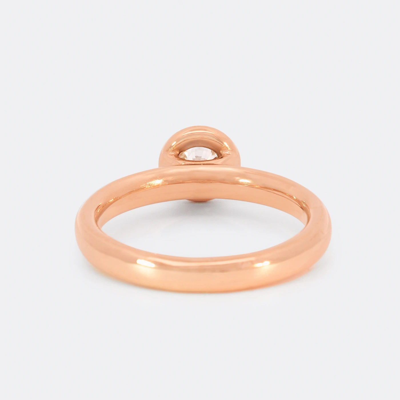 Ring 750er Rosegold Balance Modell 0.4ct Brillant Rueckansicht