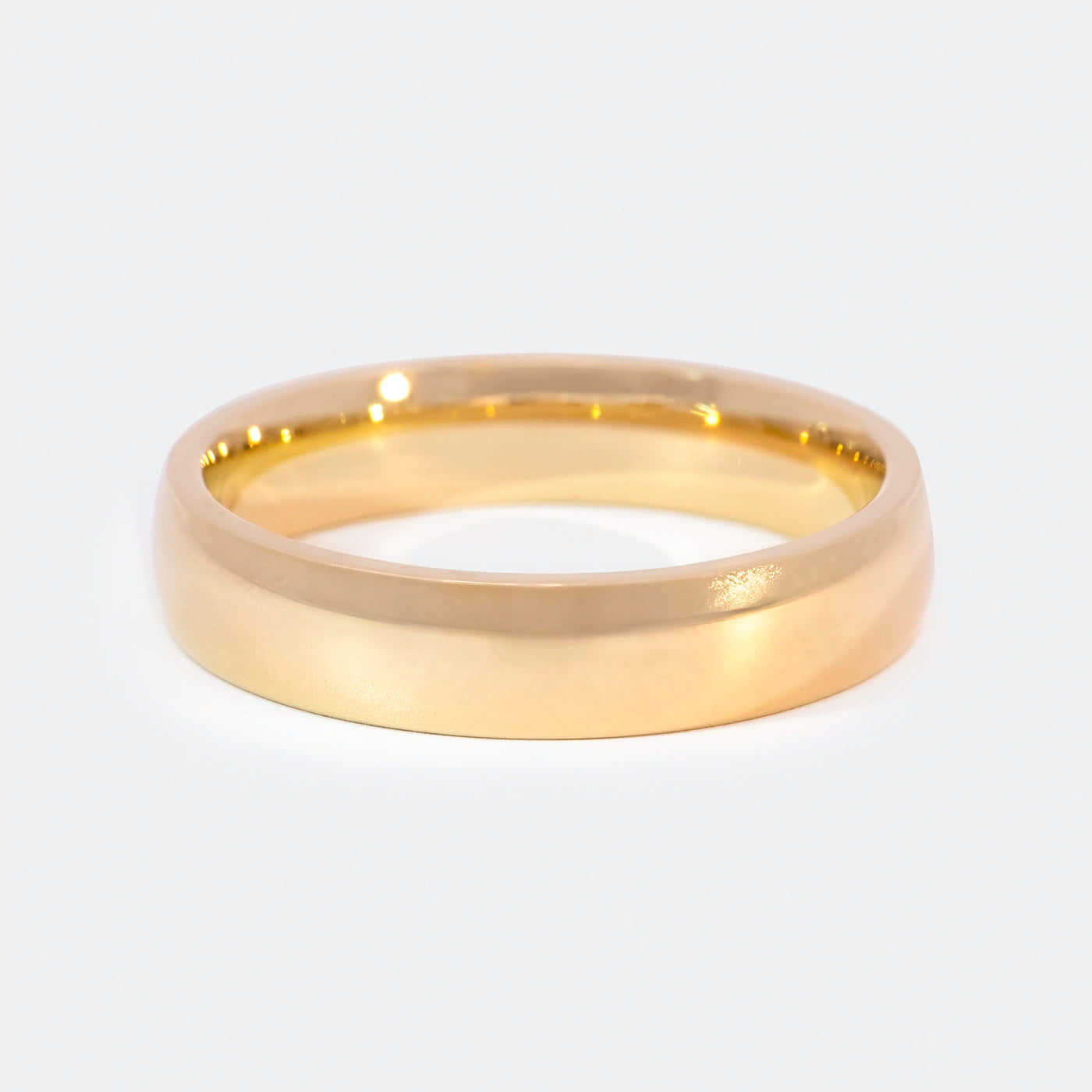 Ring Classic Line Gelbgold in klassischem Stil 5x2.1mm Frontansicht vorne scharf